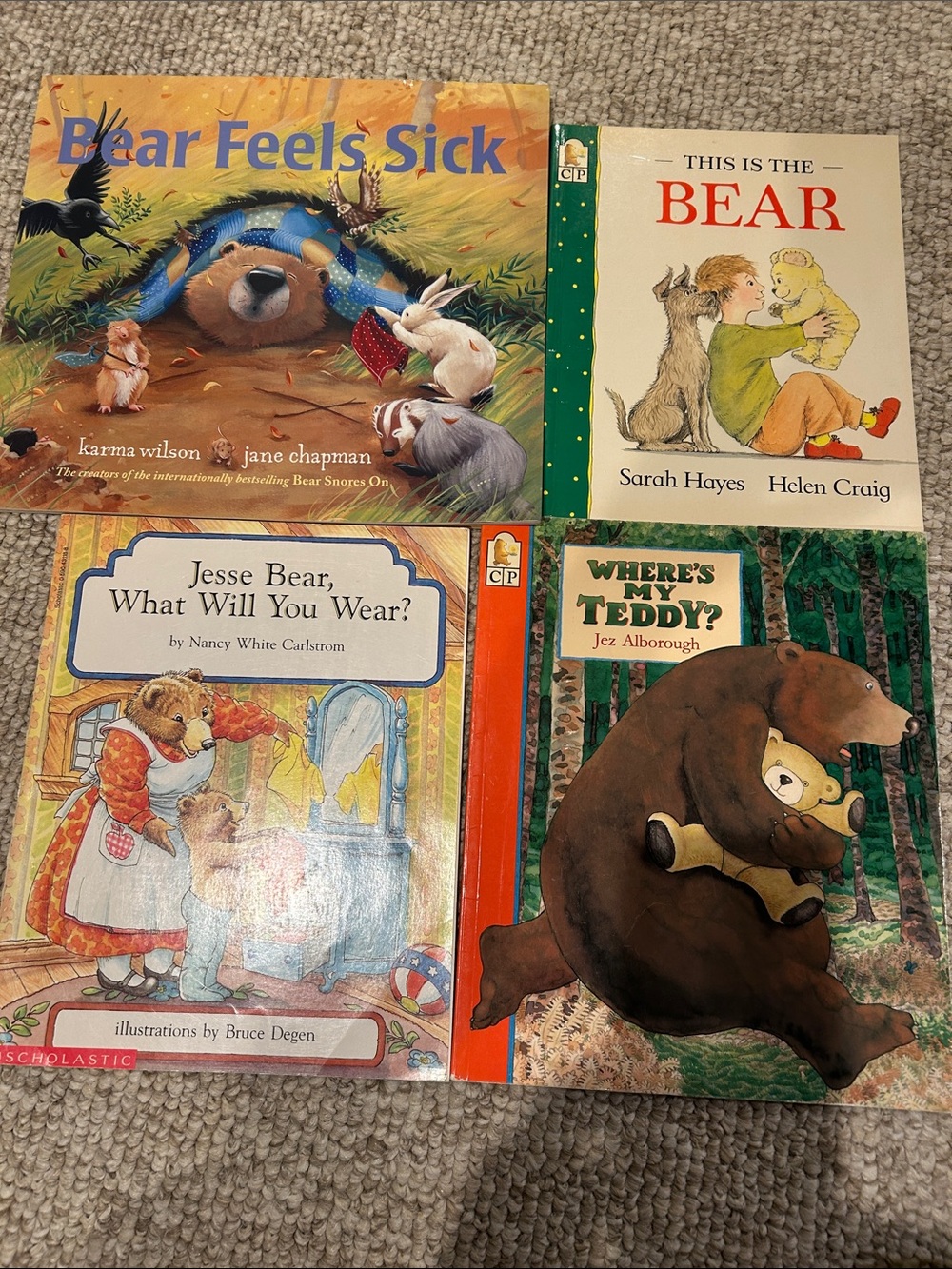 Set of 11 Bear-Themed Children’s Picture Books - Colorful Covers